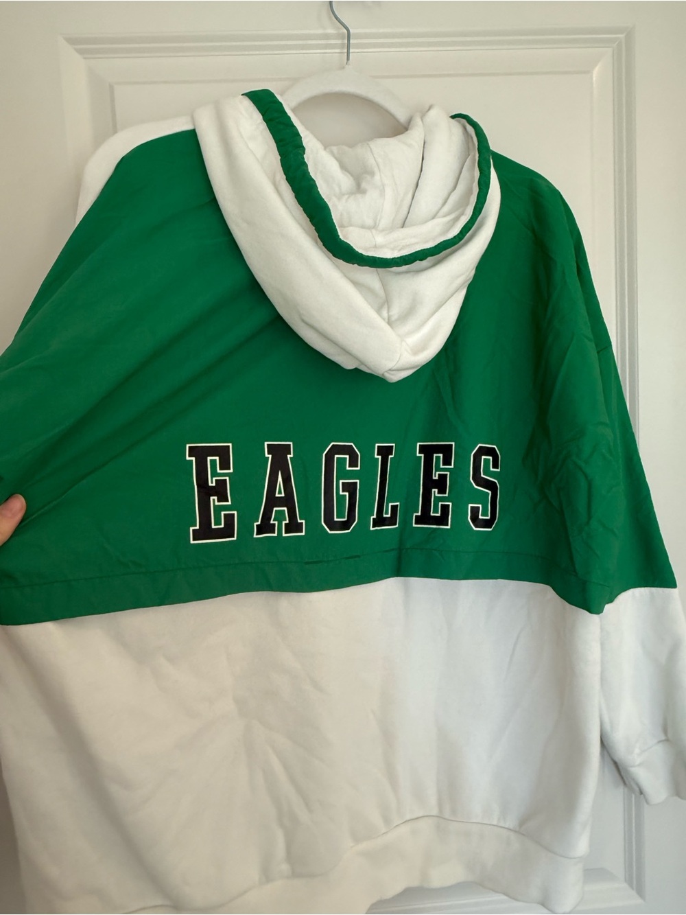 Starter Women’s Eagles Hooded Zip-Up Sweatshirt Jacket - Picture 6 of 9
